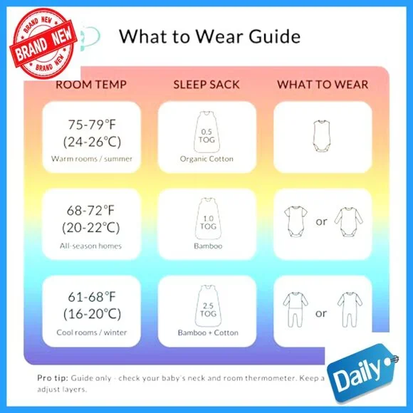 Organic Cotton Toddler Sleep Sack 2-4T Wearable Blanket 0.5 TOG